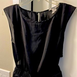 BCBGeneration Black Exposed Back Romper
